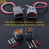 1Set 3 Pin 6195-0009 6195-0012 DL 090 Waterproof Sensor Connector For Mazda RX8 Ignition Coil 3Pin Socket Connector With Wires