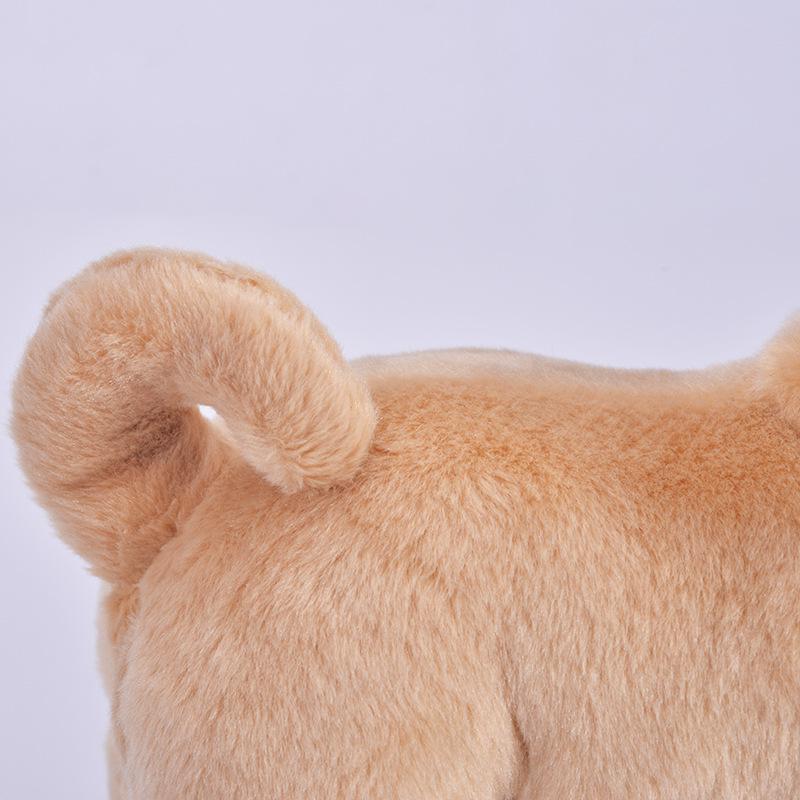 Simulation Plush Toy Dog Animal Plush Doll Simulation Pug Dog Plush Doll