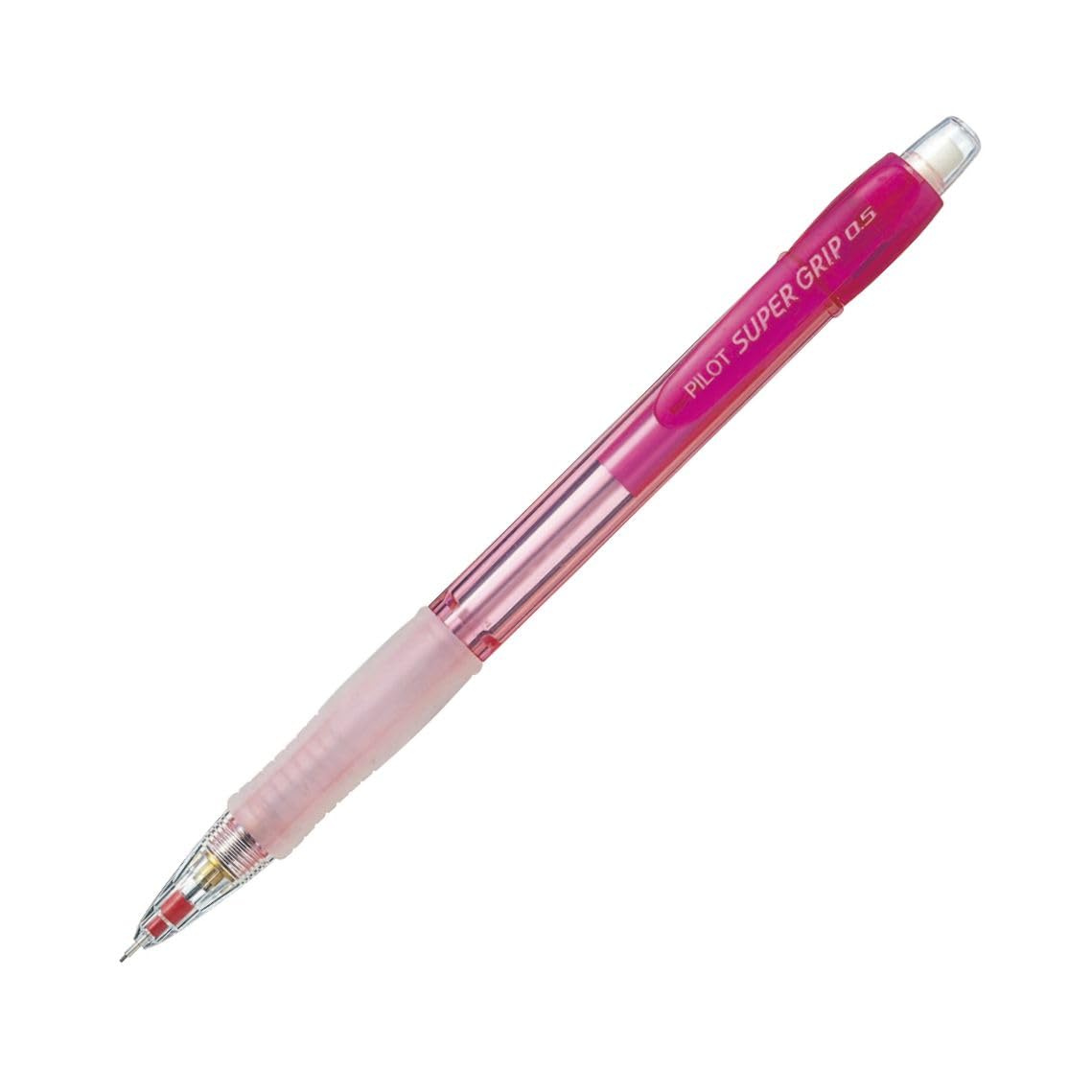 Механический карандаш Pilot Super Grip Knock, прозрачный, 0,5 мм, красный, набор из 10 штук, HGP100R10TR5
