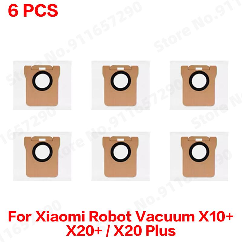 Compatible For ( Xiaomi Robot Vacuum X10+ / X20+ / X20 Plus ) Spare Parts Accessories Main Side Brush Mop Cloth Dust Bag Filter
