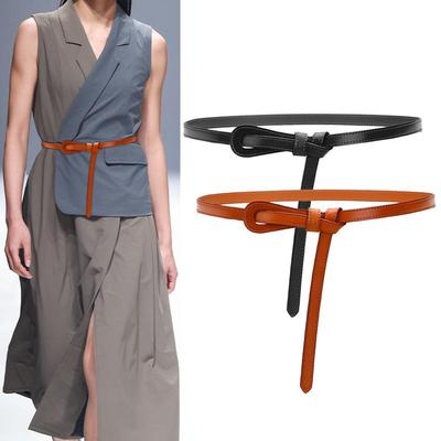 Women's Retro Style Genuine Leather Waist Belt - Versatile and Decorative