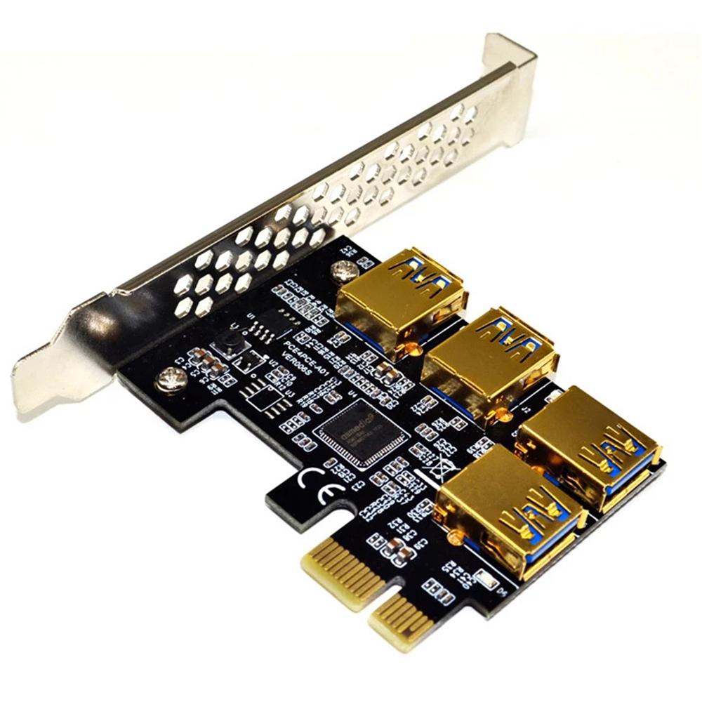 BTC Devices Multiplier Hub Adapter PCI Express Riser Card Expansion Card For Bitcoin Mining Miner