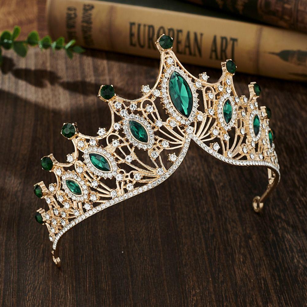Crystal Bridal Crown Cosplay Royal Princess Crown Fashion Queen Crown  Wedding Accessories