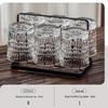 Beiyipin Embossed Glass Drinking Tumbler Set