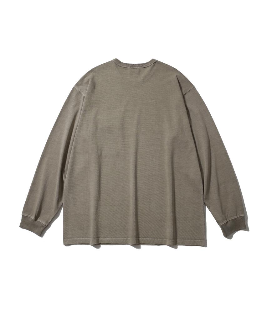 Haebeuopeudyuti Dyed Pocket Long Sleeve T-Shirt (Desert)