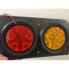 High Brightness 16LED Tail Light Round Indicator Light 12-24V Fog Lamp Brake Light for Truck Car RV Trailer
