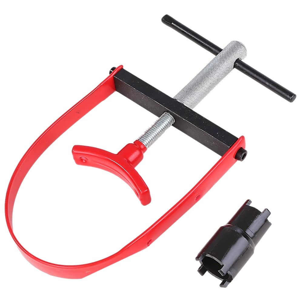 

Ключ-трещотка Lebonarie для стопорной гайки сцепления, Динамометрический ключ для Honda, Автомобиля, Мотоцикла и дисковых замков Ape, Совместим с динамометрическими ключами (Красный бронзовый)