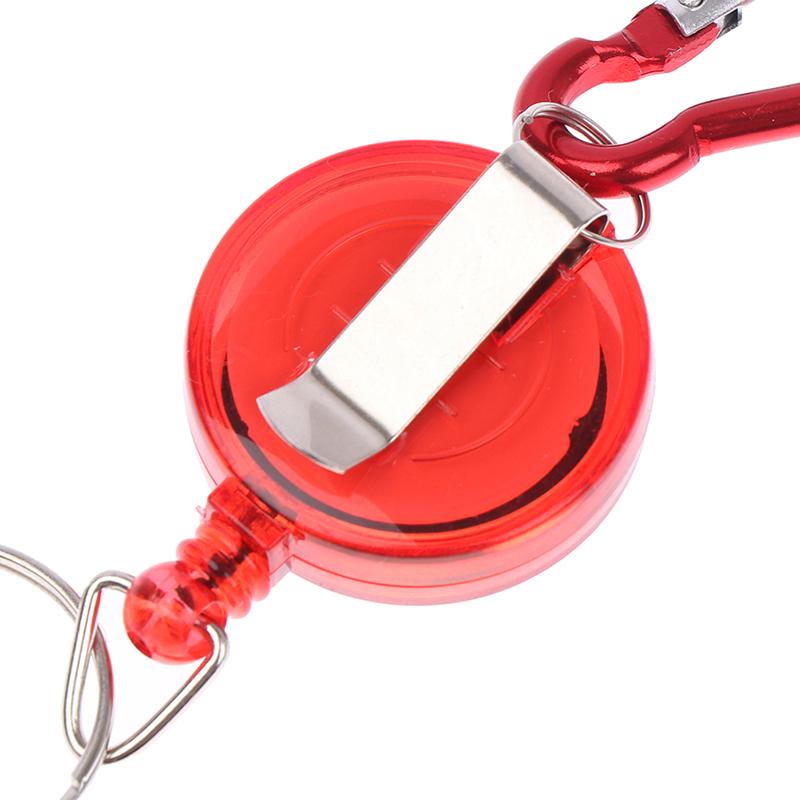 1шт выдвижной брелок для ключей карабин ски-пасс владелец телескопический брелок чёрный — фото 10