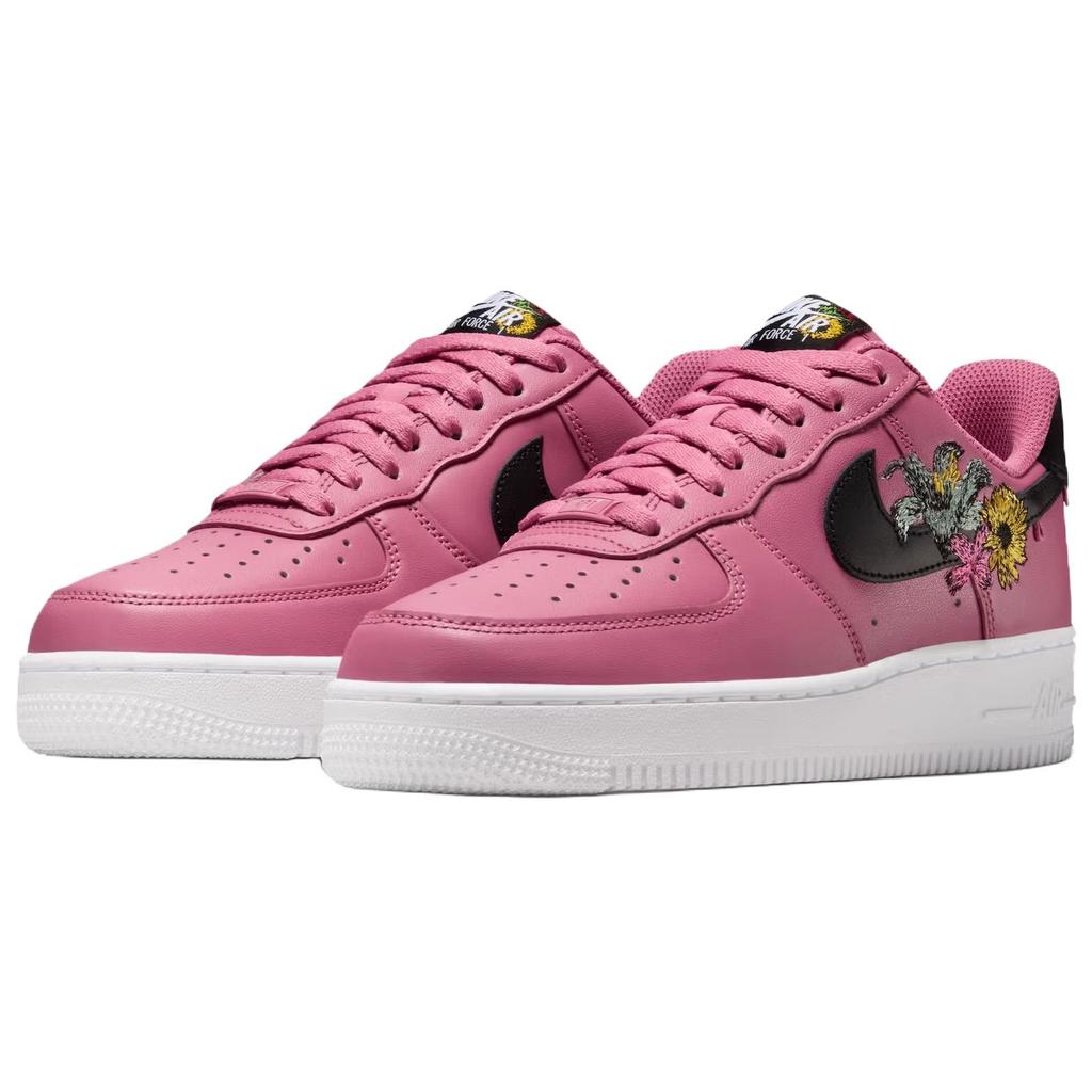 Nike Air Force 1 Low Premium Now Accepting All Flowers - Peony Women Sneakers Pink Black-Metallic-Gold-White IB6644-600