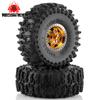 4pcs OD 63mm 1.0" Metal Beadlock Wheel Tire Set For 1/18 RC Crawler Car TRX4M SCX24 Upgrade Parts Accessories