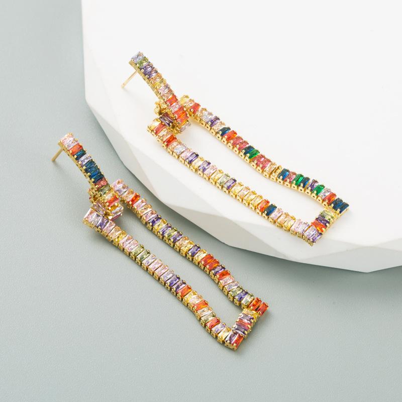 

Женские серьги-кольца в богемном стиле О-образной формы, креативные рисовые бусины, преувеличенные аксессуары, серьги OneSize зелёный