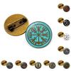 Viking Metal Brooch With Electroplated Finish For Casual And Formal Wear
