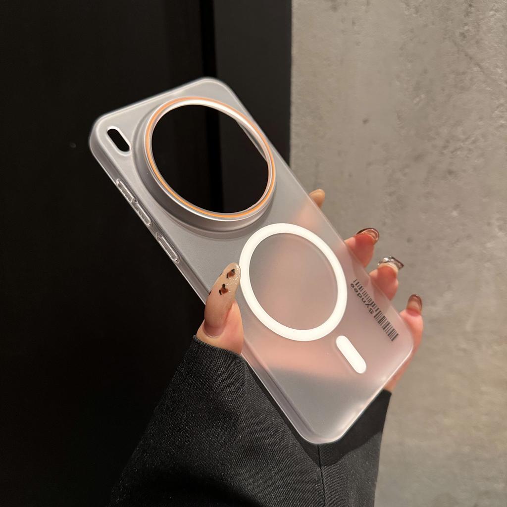 Ультратонка матова смужка для штрих-коду для чохла MagSafe для VIVO X300 X200 Ultra X100 X90 X80 S Pro Mini Напівпрозорий магнітний жорсткий ПК-чохол