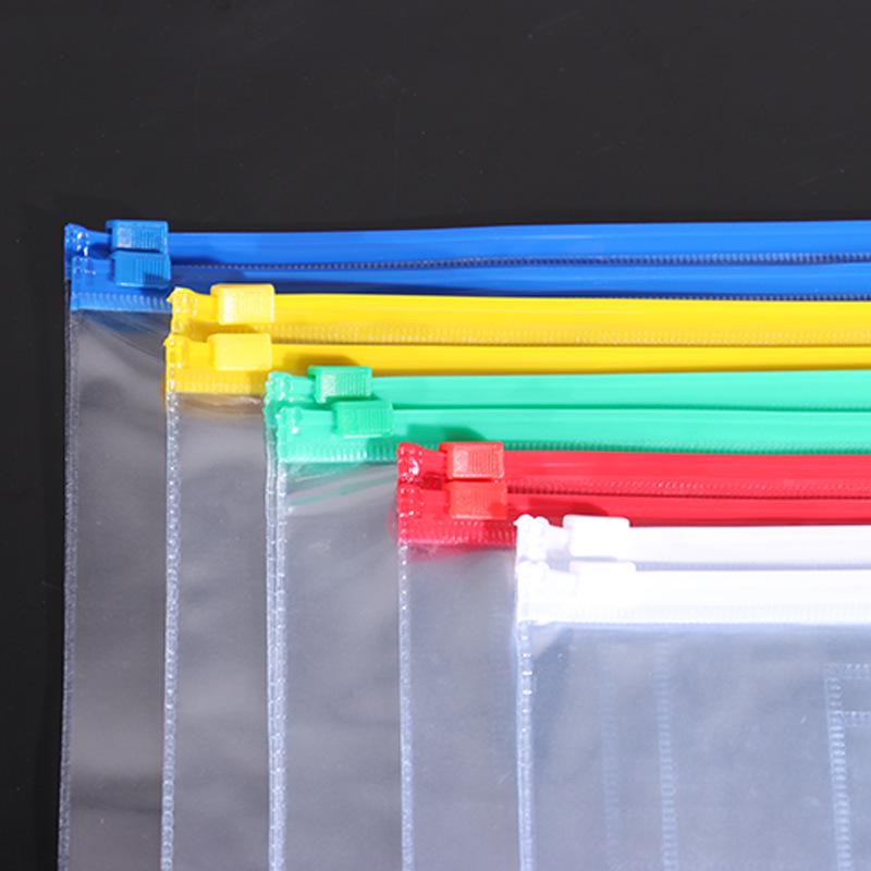 A4 Transparent PVC Zipper Bag for Documents (Available In A6/A5)