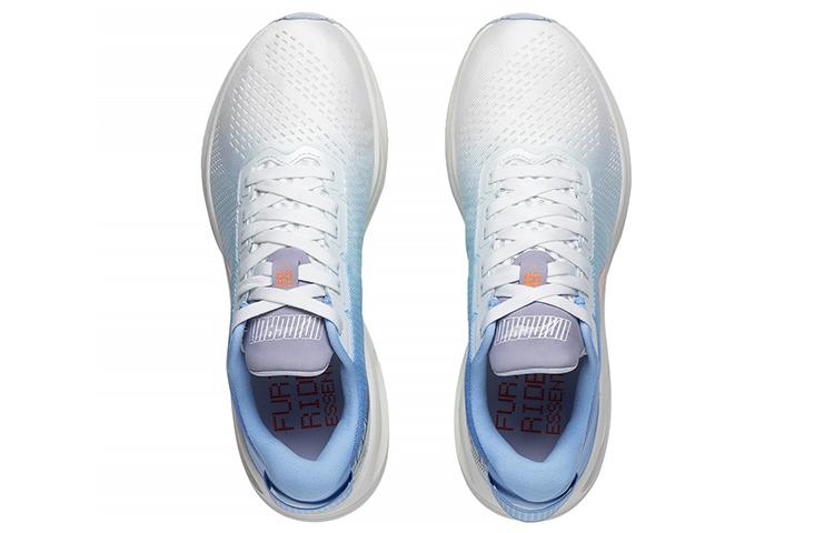 Li Ning Furious Rider 6.0 Essential Running Shoes Men's Low Top Mist White/Light Ice Blue/Light Sea Blue/Orange ARZS003-17