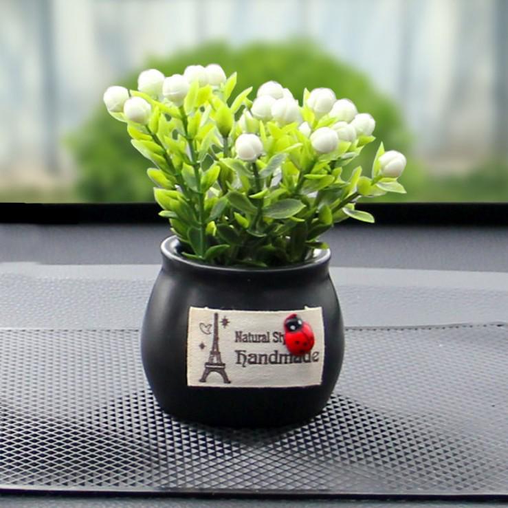 Bestselling Creative Flower Plant Bonsai Car Perfume Seat Aromatherapy Balm Ornament