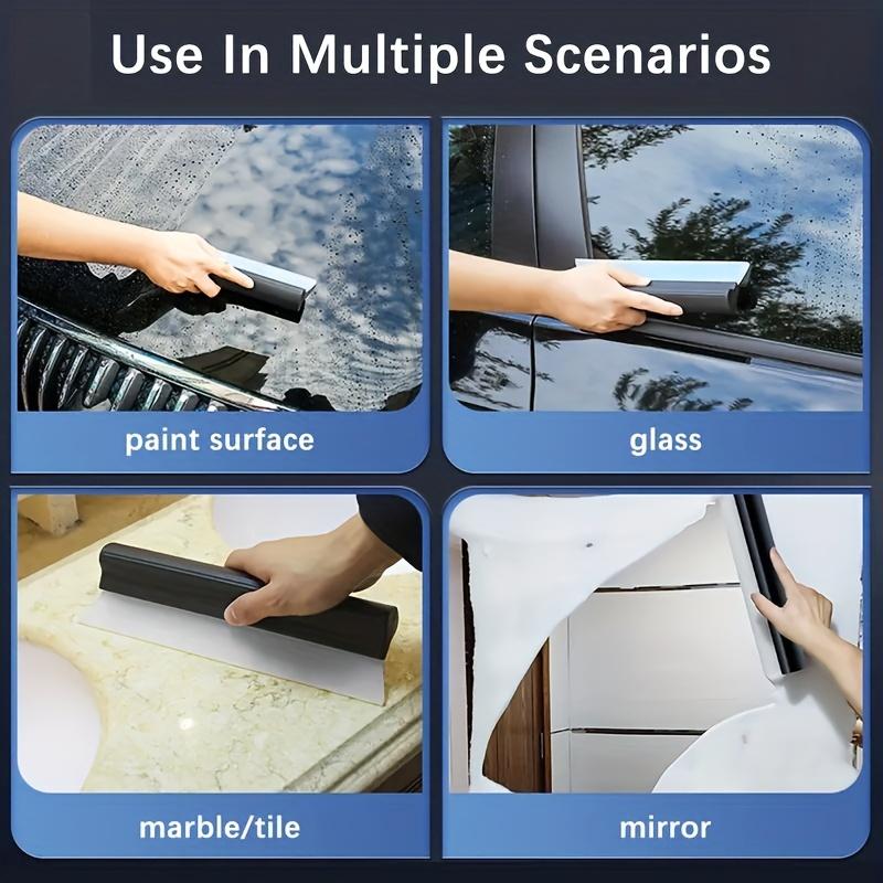 1pc Soft Car Squeegee - Non-Scratch Handy Window Cleaner for Efficient Drying, Paint-Safe Glass & Windshield Water Scraper, Essential Auto