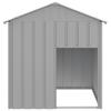 Vidaxl Buda Dla Psa, Z Dachem, Jasnoszara, 117X103X123 Cm, Stal