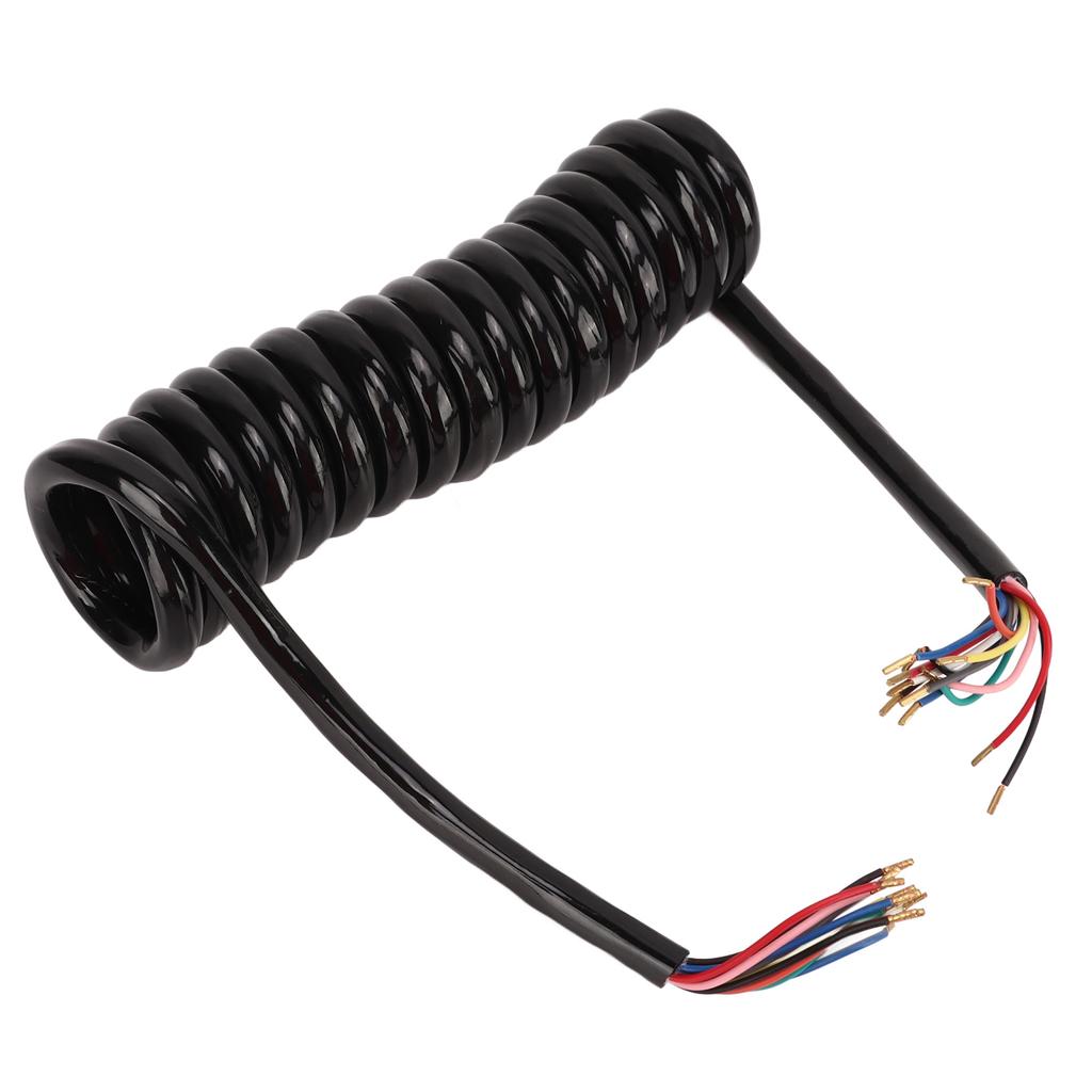 Trailer 13 Core Coiled Cable Insulated Sheath Copper 20AWG Power Extension Cable 9.8ft