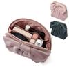Francfranc Velvet Ribbon Stand Freestanding Cosmetic Makeup Storage Pouch, Pink, Stand-Up Style, Pouch,