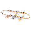 European and American LifeTree Rhinestone Titanium Steel Bracelet with Stainless Steel Magnet for Women
