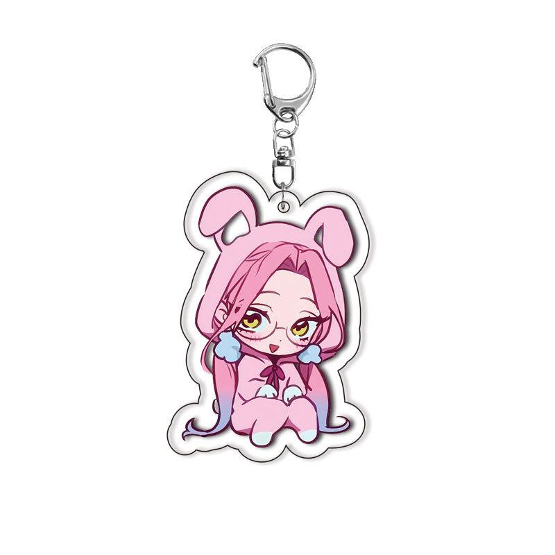 Kawaii Anime LucaHyuna MiziSua Figure Cute Acrylic Keychain Decoration Cartoon Students Christmas Bag Charm Jewelry Gifts Toys