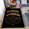 Jack Daniels Heroes Selection Single Barrel Gold Whiskey Poster Area Rug for Bar Wall Decor