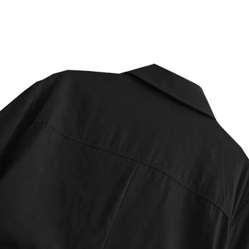 Kaslead New Arrival Women's Clothing Fashion Style Fashion Minimalist Short Sleeve Midriff Outfit Long Dress