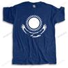 Kazakhstan Unisex summer cotton t shirt new short sleeve streetwear country fleece nations Kazakh flag Kazakhstani KAZ Qazaqstan