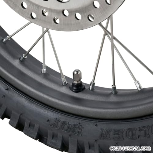 DRC Aluminum Air Valve Cap Titanium Color 2 Pieces Dirt