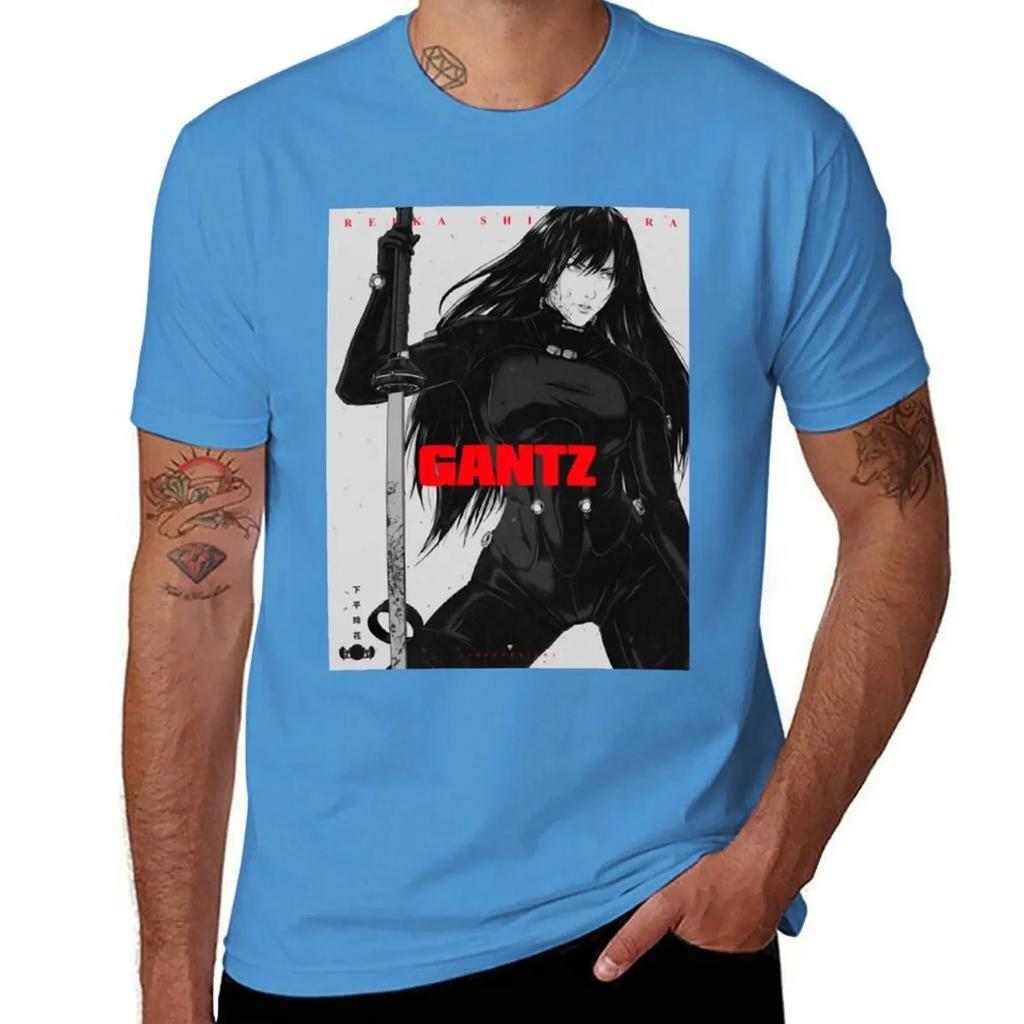 Sweat Unisexs Big and Tall T Shirts Reika Gantz TShirt Oversized Customs Graphic Harajuku Oversized Clothing Summer Funny Style