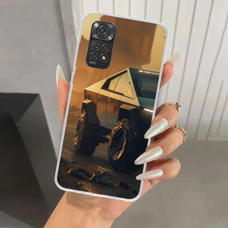 Electric Car M-Model S 3 Phone Case for Xiaomi Redmi Note 15 14 14S 13 12S 12 Pro 11S 11 Plus 11T 11E 10S Soft Funda Print Shell
