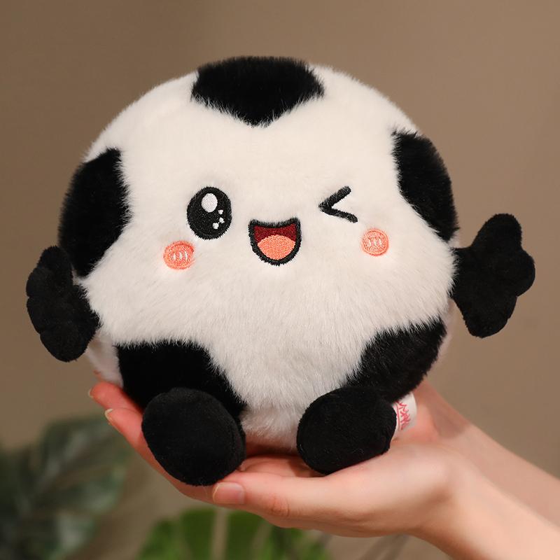 New Football Plush Thumbs Up Funny Round Ball Doll Bag Decro Hang Pendent High Quality Gifts