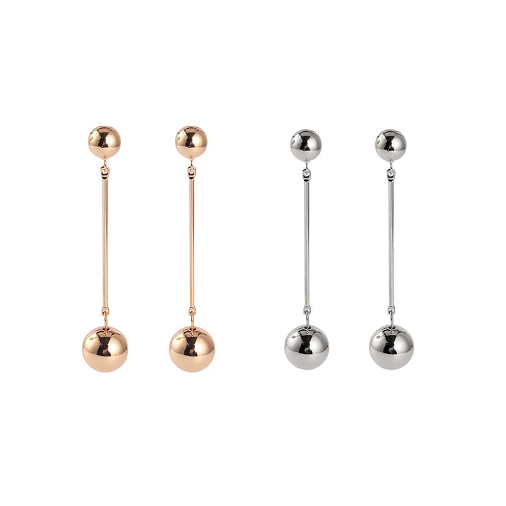 Stylish Tassel Ball Pendants Women Alloy Earring Ear Stud Jewelry Gifts