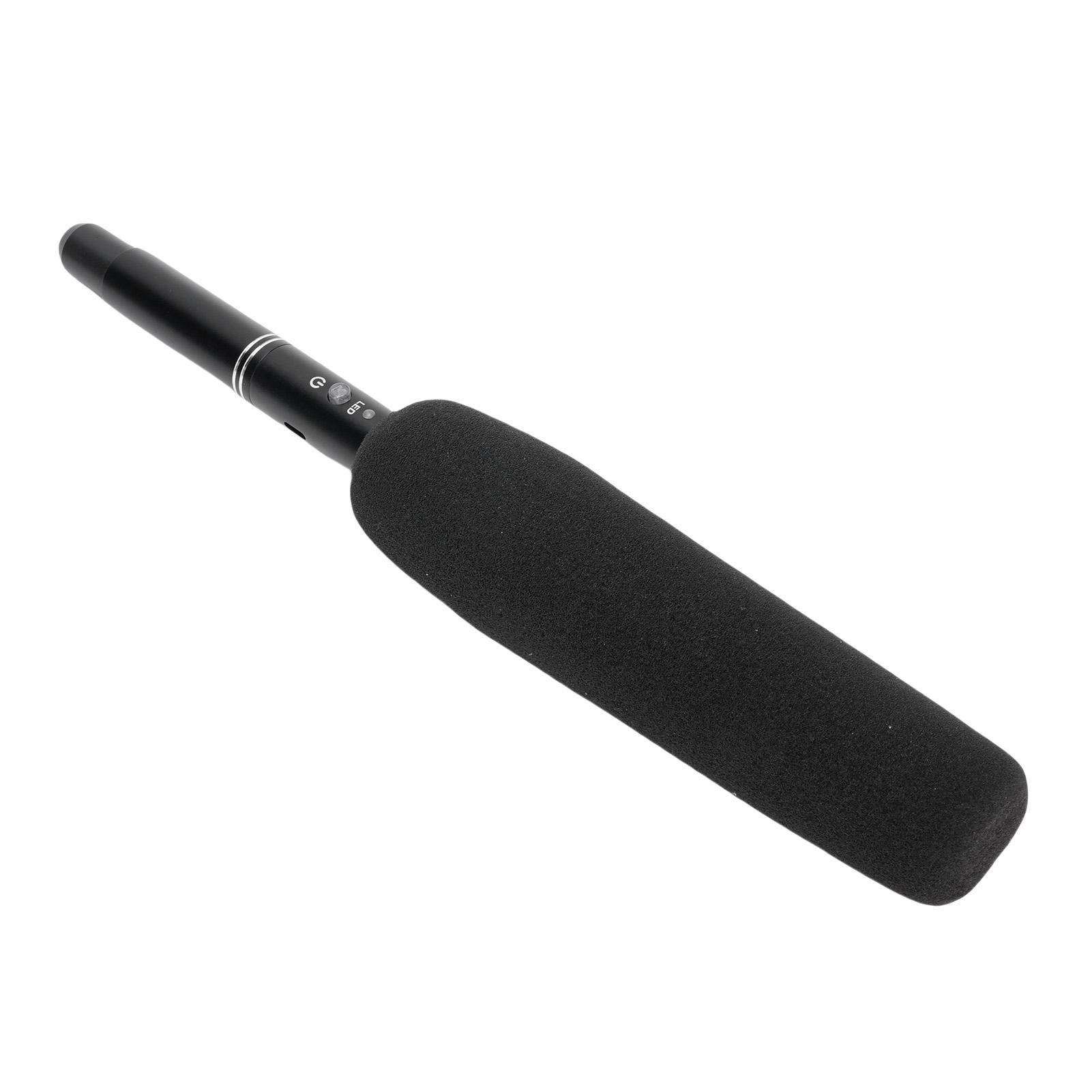 

2.4G Condenser Interview Microphone Photography Cardioid Condenser Microphone Wireless for DSLR Camera with Anti Wind