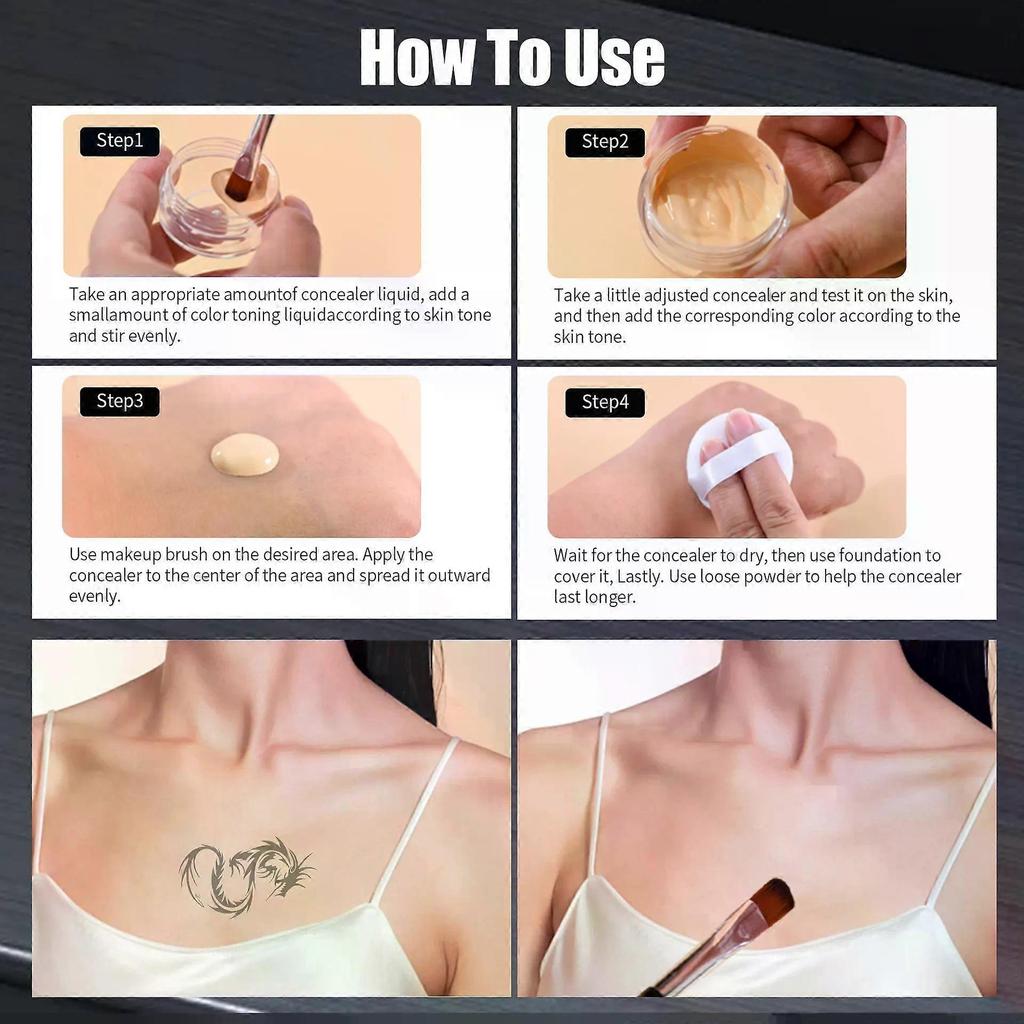 Waterproof Body Concealer Kit, Full Coverage Color Corrector Set for All Skin Tones