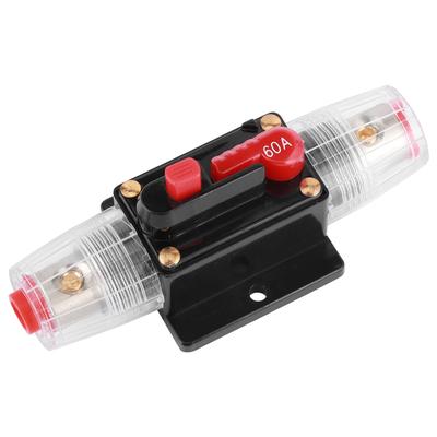 Porte-fusible à réarmement automatique Interrupteur Amplificateur Voiture Camion Modification Audio 12V 60A