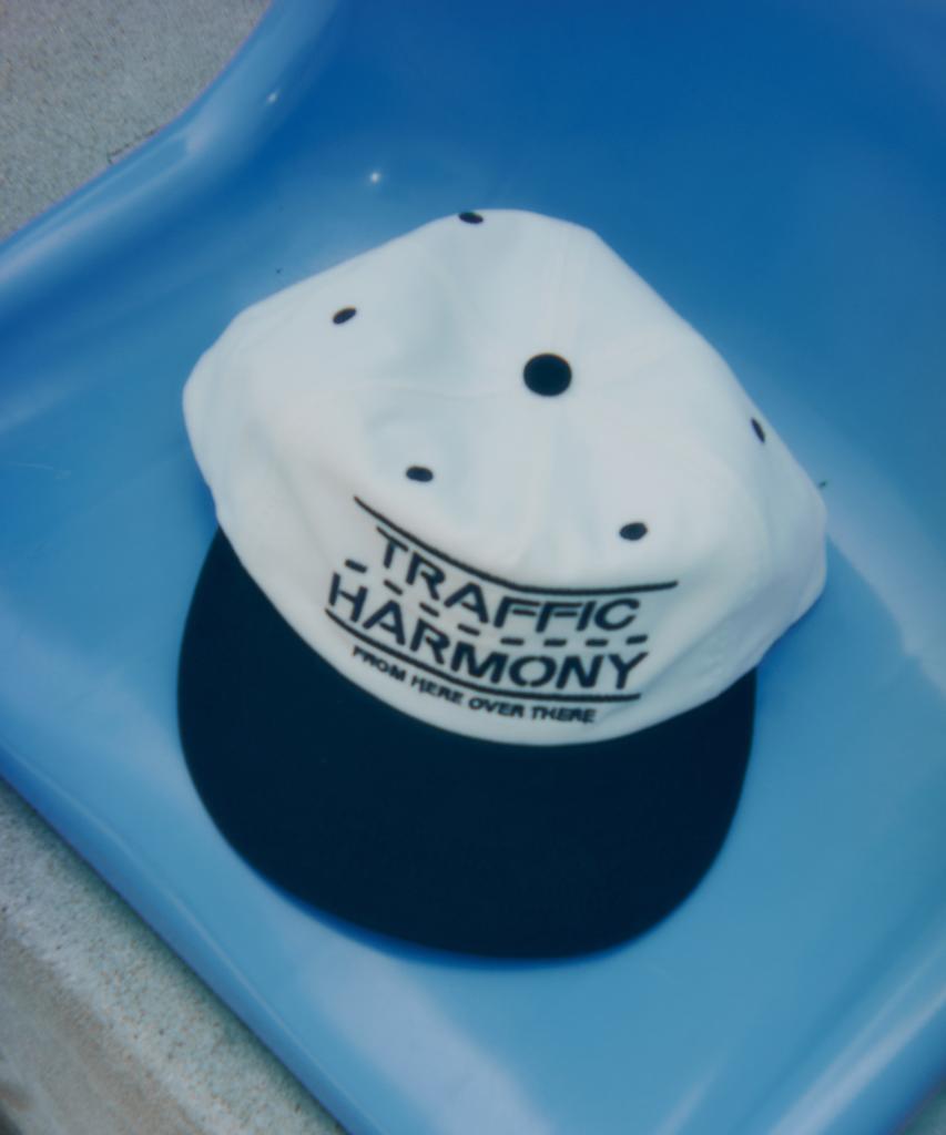 Teulaepighamoni Traffic Lane Logo Trucker Hat_Navy