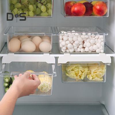 Pull-out Fridge Drawer Organizer Storage Box Large Capacity Easy Installation Transparent Refrigerator Storage Drawer Bin