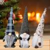 Cartoon Faceless Santa and Rudolph Standing Figures - Christmas Decorations and Children's Gifts