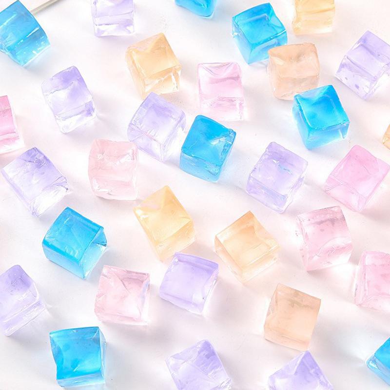 10 Stück Eiswürfel Fidget Stressabbau Squeeze Spielzeug Erwachsene Kinder Geburtstagsgeschenke Klassenzimmerpreise Druckresistentes Spielzeug