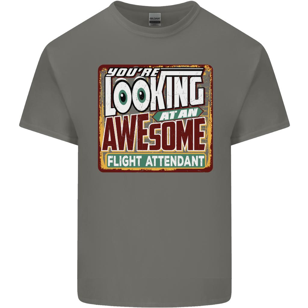 Looking At an Awesome Flight Attendant Unisexs Light Cotton TShirt