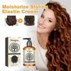 Crema de Peinado Hidratante Moisture Styling Elastin Acondicionador para Cabello Rizado Peinado de Larga Duración Volumen Hidratación Elasticidad, Moisture Styling Elast