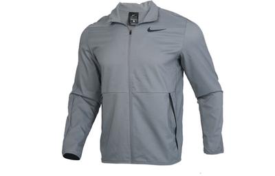 Dri Fit Jackets Men's Gray Stand Collar Moderate Other CU4954-084