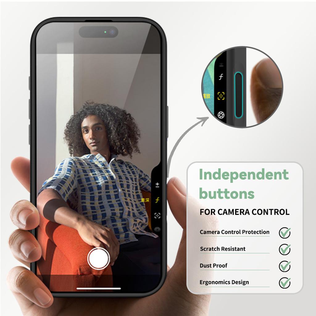 Camera Control Capture Button Case For Magsafe Mag Safe iPhone 17 Air Pro Max 16 Plus 15 14 iPhone17 17Pro Translucent Matte Phone Cover Accessories