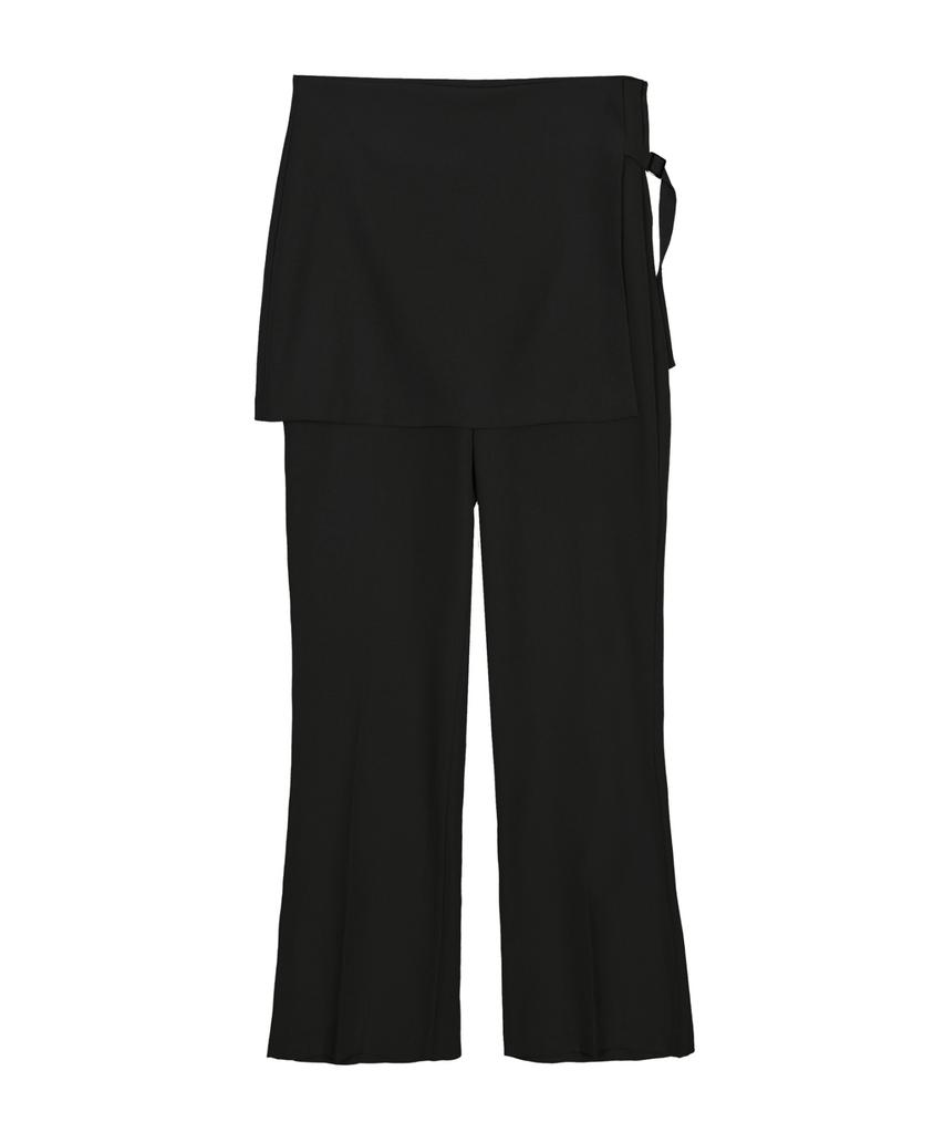 Nigaennikol Bootcut Layered Pantskirt_Black