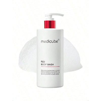 Detergente Corpo Anti-Acne Rosso 400g Detergente Idratante a Basso pH con Acido Salicilico, Acido Lattico, Niacinamide e Acido Ialuronico Adatto