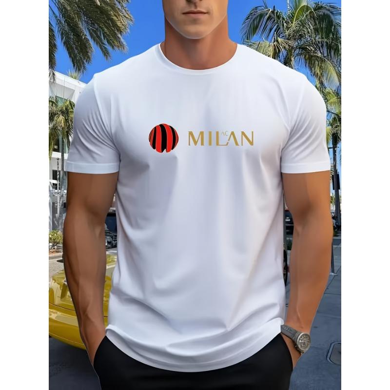 

European sizes New Men S Summer Print Trendy Casual Sports Short-Sleeve T-Shirt, Versatile And Comfortable Top for Men 4XL білий