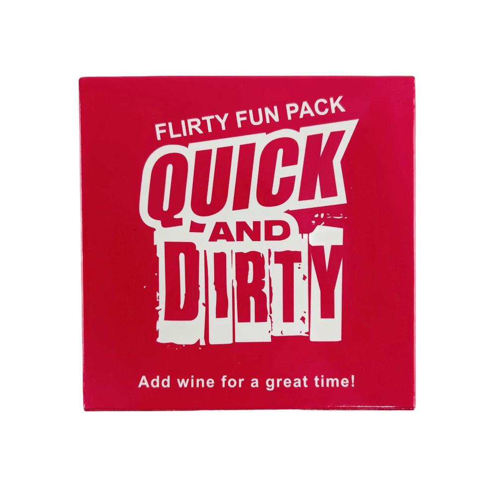 

Quick And Dirty Card Game Offensively Fun Pack Social Comedy Game Quick And Dirty - Girls Night Edition Red And Black Deck