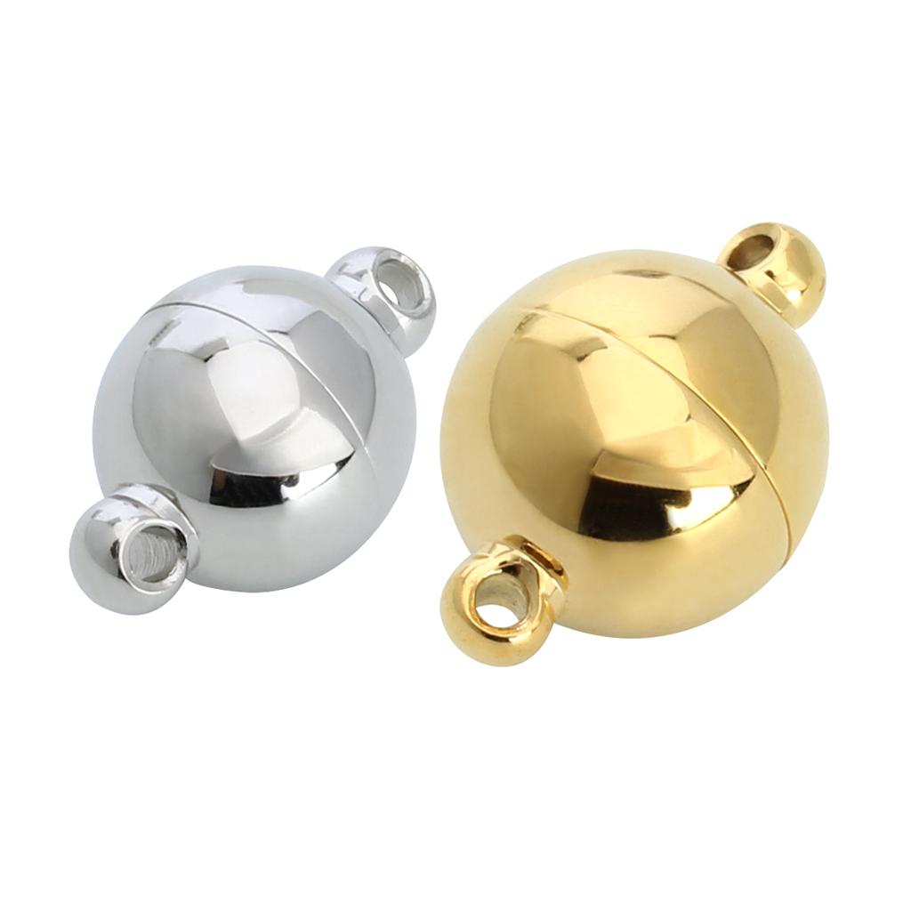 2pcs/Lot Stainless Steel Strong Magnetic Clasps For Jewelry Making Magnet End Clasp Connectors DIY Bracelet Necklace Accessories
